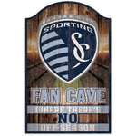 Wholesale-Sporting Kansas City FAN CAVE Wood Sign 11" x 17" 1/4" thick