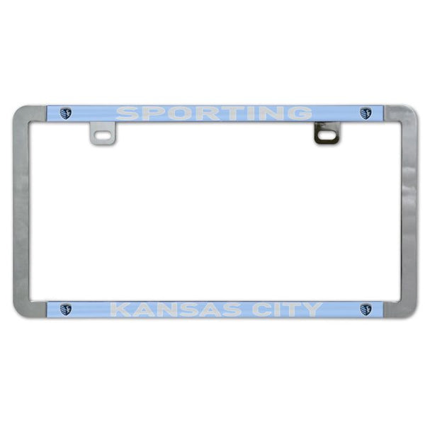 Wholesale-Sporting Kansas City Metal Lic. Plate Frame Slim