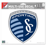 Wholesale-Sporting Kansas City Multi-Use Decal -Clear Bckrgd 5" x 6"