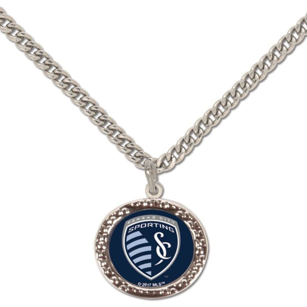 Wholesale-Sporting Kansas City Necklace w/Charm Jewelry Card