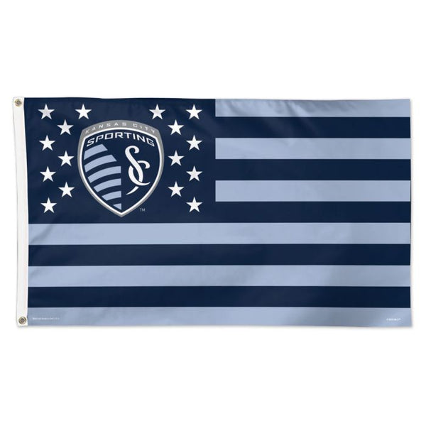 Wholesale-Sporting Kansas City / Patriotic Americana Flag - Deluxe 3' X 5'