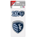 Wholesale-Sporting Kansas City SLOGAN Perfect Cut Decal Set of two 4"x4"