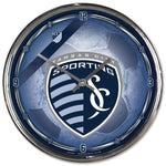 Wholesale-Sporting Kansas City SOCCER BALL Chrome Clock