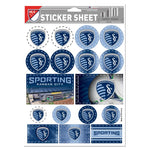 Wholesale-Sporting Kansas City Vinyl Sticker Sheet 5" x 7"