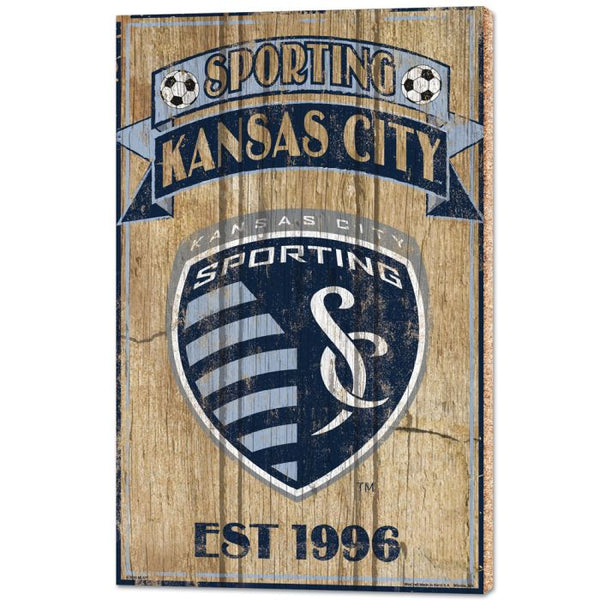 Wholesale-Sporting Kansas City Wood Signs - 1/2" thick 15" x 24"