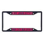 Wholesale-St Louis SC SLOGAN: OUR CITY OUR SPIRIT Lic Plt Frame S/S