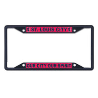 Wholesale-St Louis SC SLOGAN: OUR CITY OUR SPIRIT Lic Plt Frame S/S