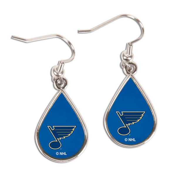 Wholesale-St. Louis Blues Earrings Jewelry Carded Tear Drop