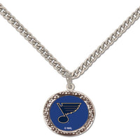 Wholesale-St. Louis Blues Necklace w/Charm Jewelry Card