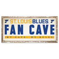 Wholesale-St. Louis Blues Wood Sign 8" x 17"