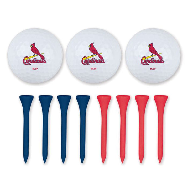 Wholesale-St. Louis Cardinals 3 Golf Balls w/Tees