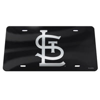 Wholesale-St. Louis Cardinals Black Specialty Acrylic License Plate