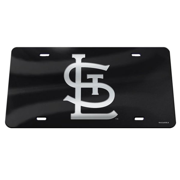 Wholesale-St. Louis Cardinals Black Specialty Acrylic License Plate