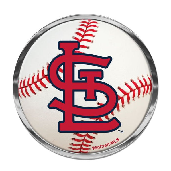 Wholesale-St. Louis Cardinals Chrome Metal Domed Emblem