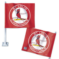 Wholesale-St. Louis Cardinals / Cooperstown Car Flag 11.75" x 14"