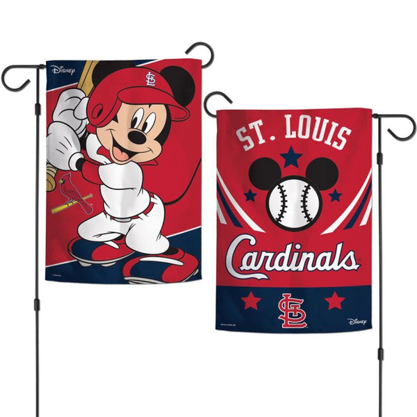 Wholesale-St. Louis Cardinals / Disney Garden Flags 2 sided 12.5" x 18"