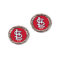 Wholesale-St. Louis Cardinals Earrings Jewelry Carded Round