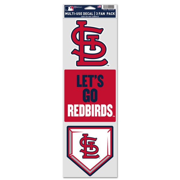 Wholesale-St. Louis Cardinals Fan Decals 3.75" x 12"