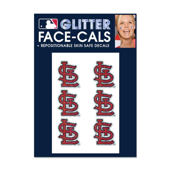 Wholesale-St. Louis Cardinals Glitter Tattoo 6 Pack