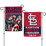 Wholesale-St. Louis Cardinals / Marvel (c) 2021 MARVEL Garden Flags 2 sided 12.5" x 18"