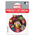 Wholesale-St. Louis Cardinals / Marvel (c) 2021 MARVEL Perfect Cut Color Decal 4" x 4"