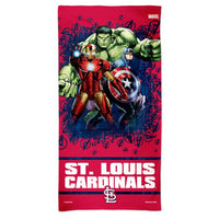 Wholesale-St. Louis Cardinals / Marvel (c) 2021 MARVEL Spectra Beach Towel 30" x 60"
