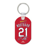 Wholesale-St. Louis Cardinals Metal Key Ring - Aluminum Lars Nootbaar