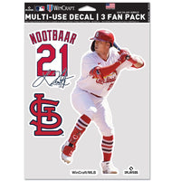 Wholesale-St. Louis Cardinals Multi Use 3 Fan Pack Lars Nootbaar