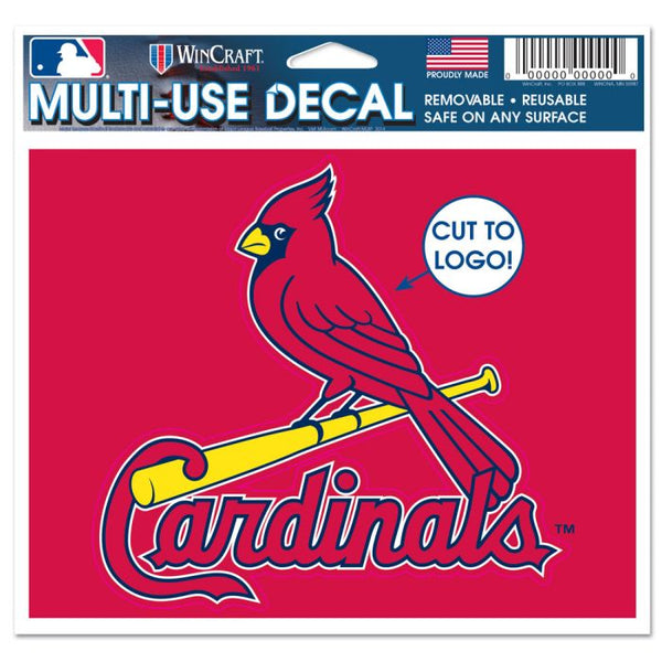 Wholesale-St. Louis Cardinals Multi-Use Decal - cut to logo 5" x 6"