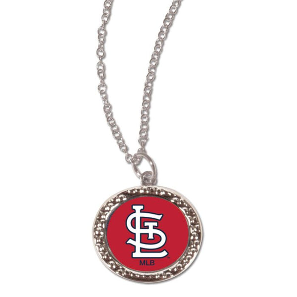 Wholesale-St. Louis Cardinals Necklace w/Charm Jewelry Card