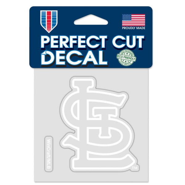 Wholesale-St. Louis Cardinals Perfect Cut White Decal 4" x 4"