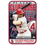 Wholesale-St. Louis Cardinals Plastic Sign 11" x 17" Yadier Molina