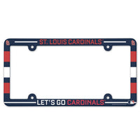 Wholesale-St. Louis Cardinals SLOGAN Lic Plate Frame Full Color