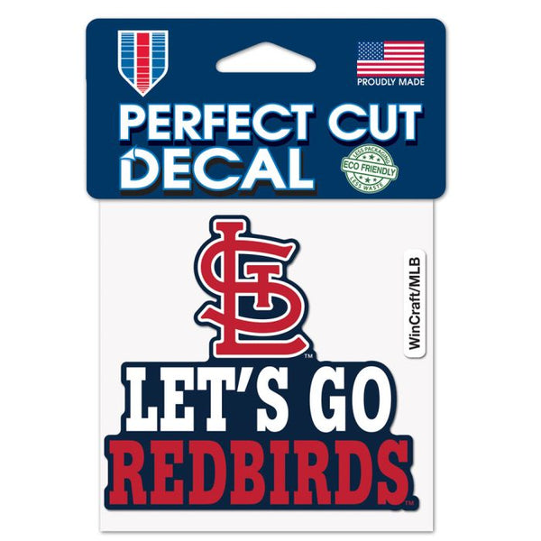 Wholesale-St. Louis Cardinals SLOGAN Perfect Cut Color Decal 4" x 4"