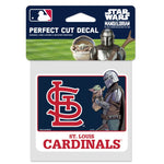 Wholesale-St. Louis Cardinals / Star Wars Mandalorian Perfect Cut Color Decal 4" x 4"