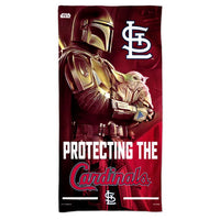 Wholesale-St. Louis Cardinals / Star Wars Mandalorian Spectra Beach Towel 30" x 60"