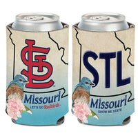 Wholesale-St. Louis Cardinals State Plate Can Cooler 12 oz.