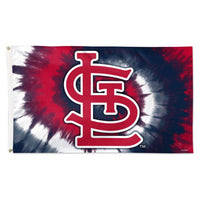 Wholesale-St. Louis Cardinals Tie Dye Flag - Deluxe 3' X 5'