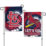 Wholesale-St. Louis Cardinals Tie Dye Garden Flags 2 sided 12.5" x 18"