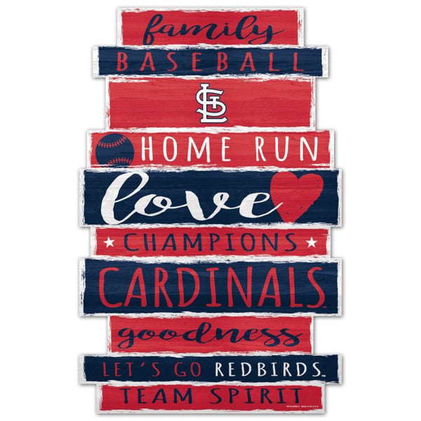 Wholesale-St. Louis Cardinals Wood Sign 11" x 17" 1/4" thick