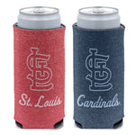 Wholesale-St. Louis Cardinals colored heather 12 oz Slim Can Cooler