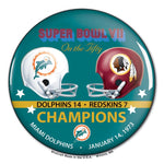 Wholesale-Super Bowl on the Fifty Miami Dolphins Button, carded 3"