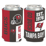Wholesale-Tampa Bay Buccaneers Color Block Can Cooler 12 oz.