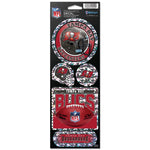 Wholesale-Tampa Bay Buccaneers Prismatic Decal 4" x 11"