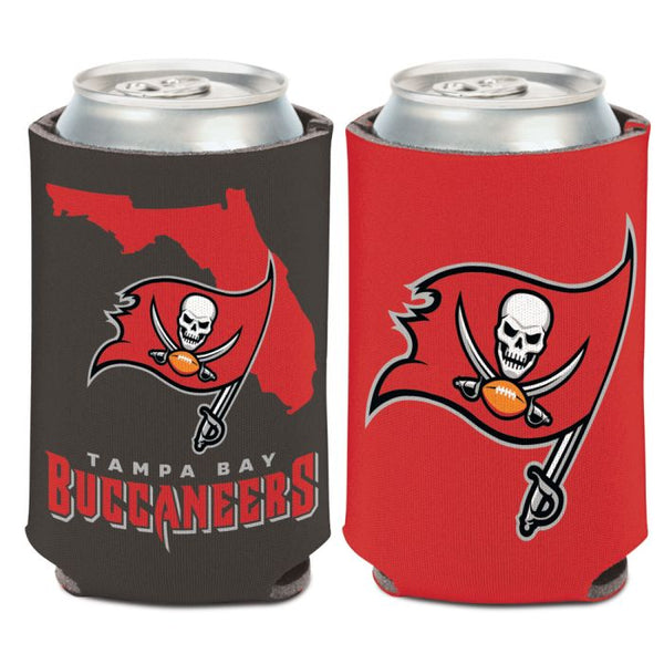 Wholesale-Tampa Bay Buccaneers STATE SHAPE Can Cooler 12 oz.
