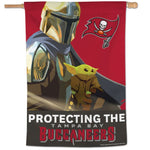 Wholesale-Tampa Bay Buccaneers / Star Wars Mandalorian Vertical Flag 28" x 40"