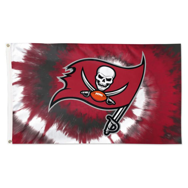 Wholesale-Tampa Bay Buccaneers Tie Dye Flag - Deluxe 3' X 5'