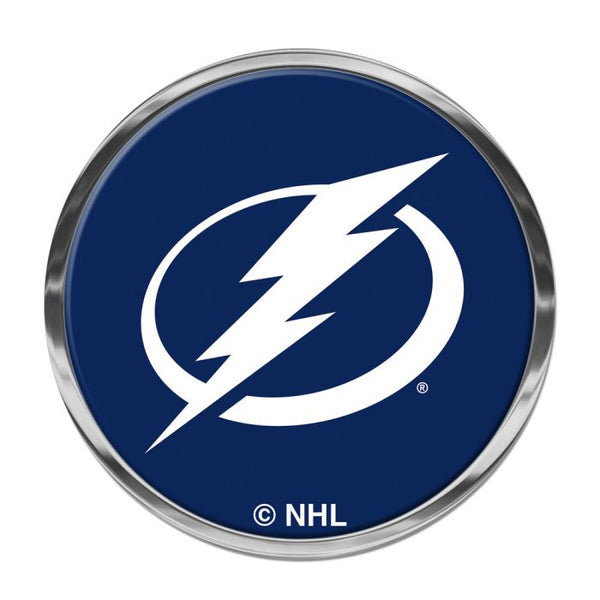 Wholesale-Tampa Bay Lightning Chrome Metal Domed Emblem