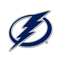 Wholesale-Tampa Bay Lightning Colored Chrome Free Form Auto Emblem