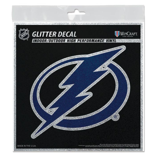 Wholesale-Tampa Bay Lightning Decal Glitter 6" x 6"